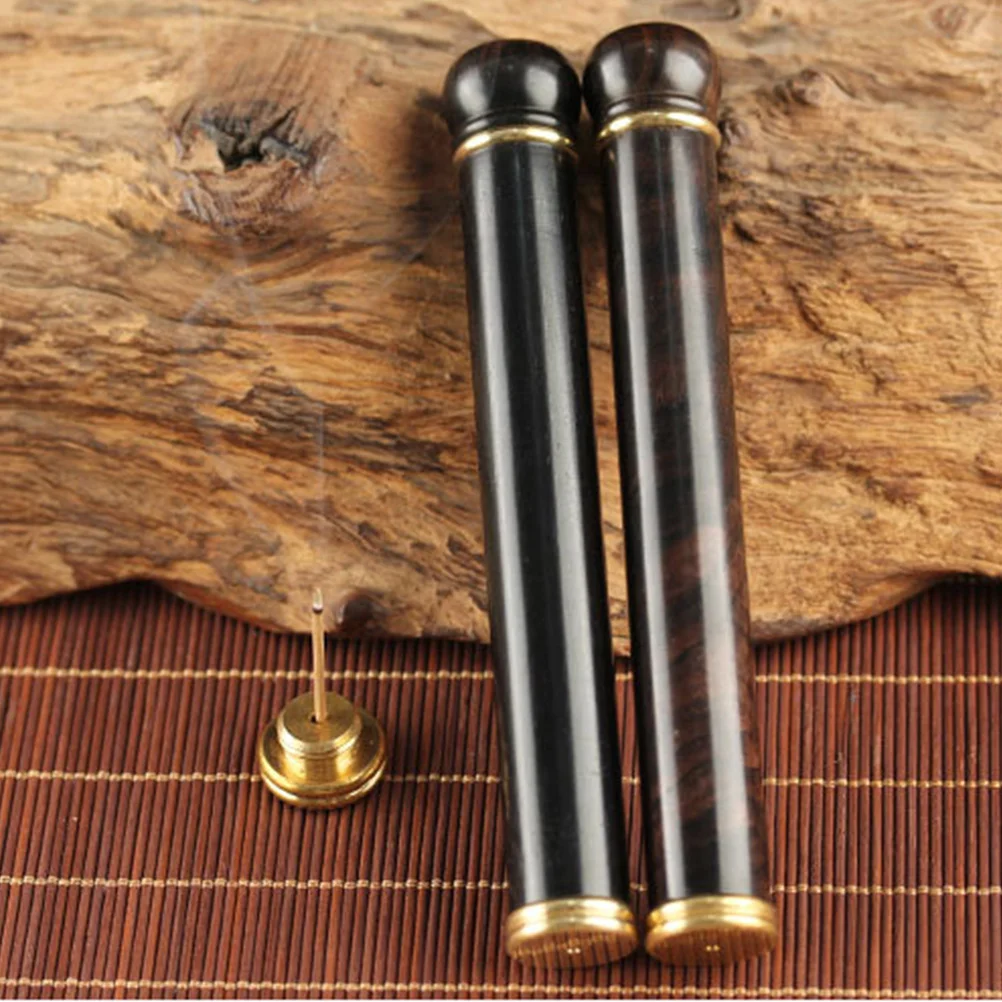 

Container Incense Plug Wire Tube Home Decor Brass Storage Holder Fragrance Stick