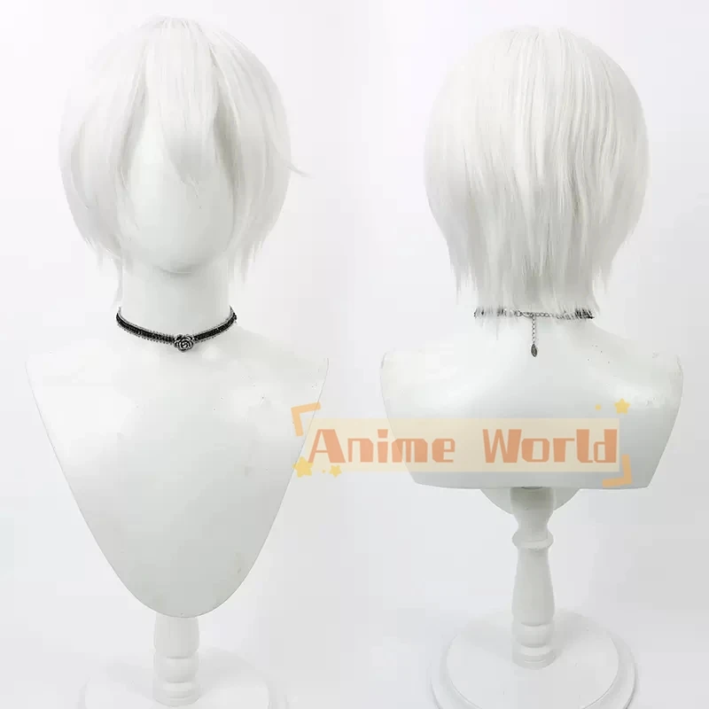 

Anime Kamisama Hajimemashita Tomoe Cosplay Wig Kamisama Kiss Tomoe Short White Heat Resistant Wigs + Wig Cap