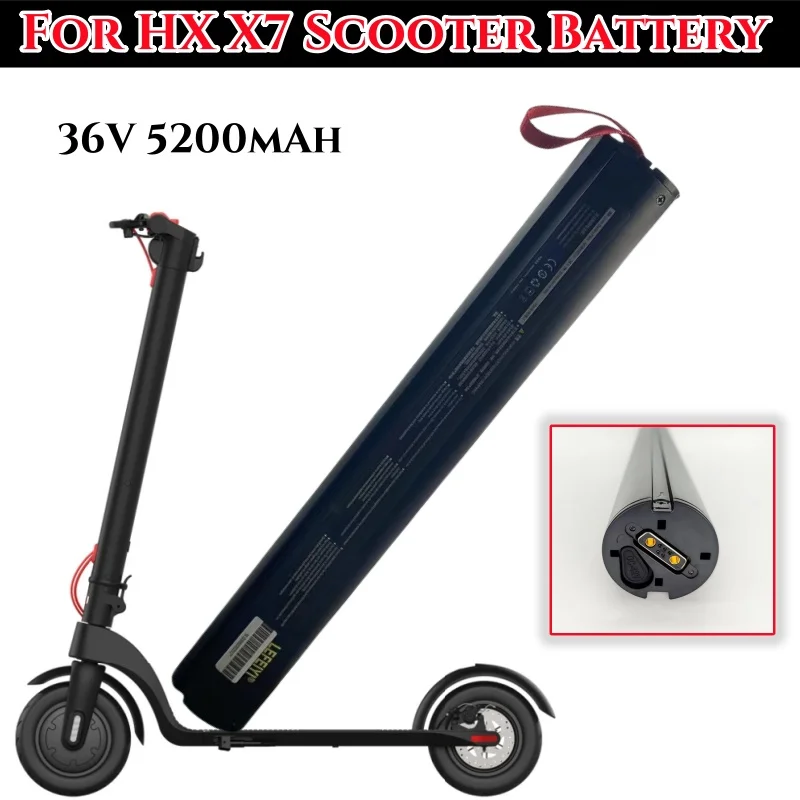 HX X7 Elektroroller Originalbatterie 36 V 5200 mAh 18650 10S2P Ersatzbatterie