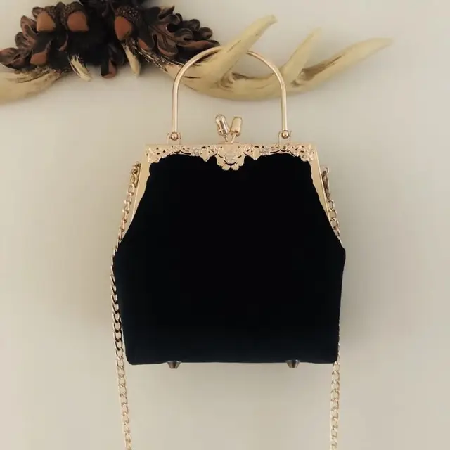 Hollow Flowers Lock Bags Handmade Vintage Women Bag Tote Women's Handbags Purses Chic Lady Chain Women Shoulder Crossbody Bag