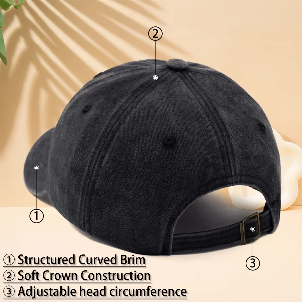 Baseball Cap with RETIRED NOT MY PROBLEM Pattern, American Retro Distressed Fun Street Style Adjustable Unisex Casual Hat, All-S