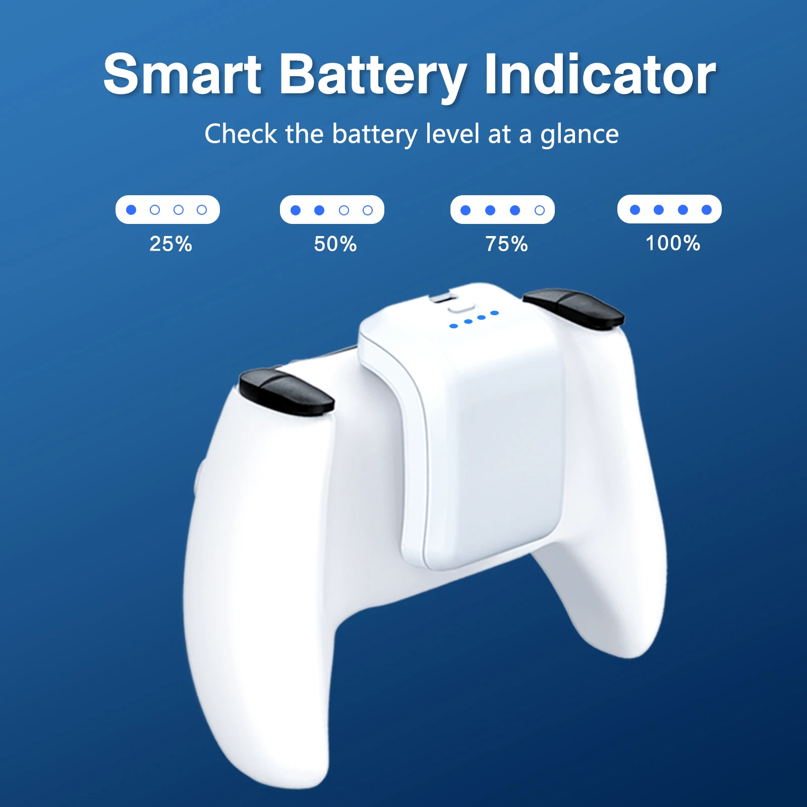 UWayor 3000mAh PS5 Controller External Battery, Replacement Battery Extender for Sony PlayStation5 DualSense LIP1708 CFI-ZCT1W