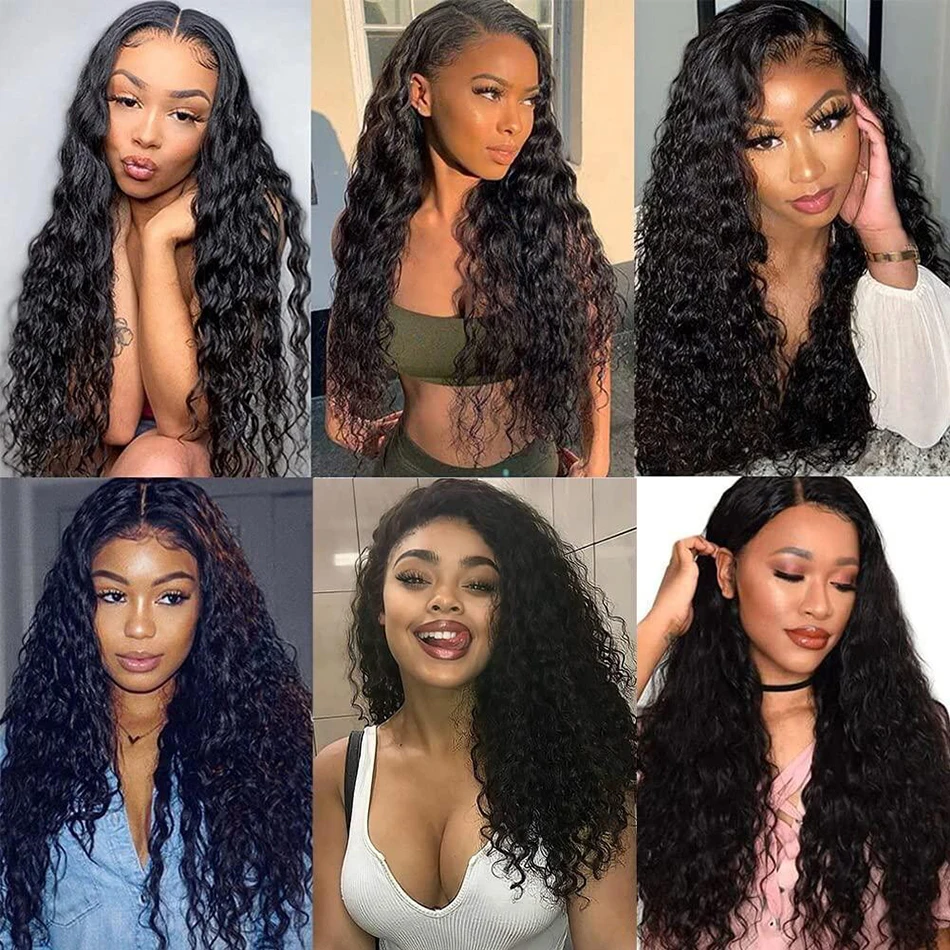 Alibele Hair 4x4/5x5 HD Lace Closure With Bundles Malaysia Water Wave Bundles With Closure Long Human Hair Bundles And Closure