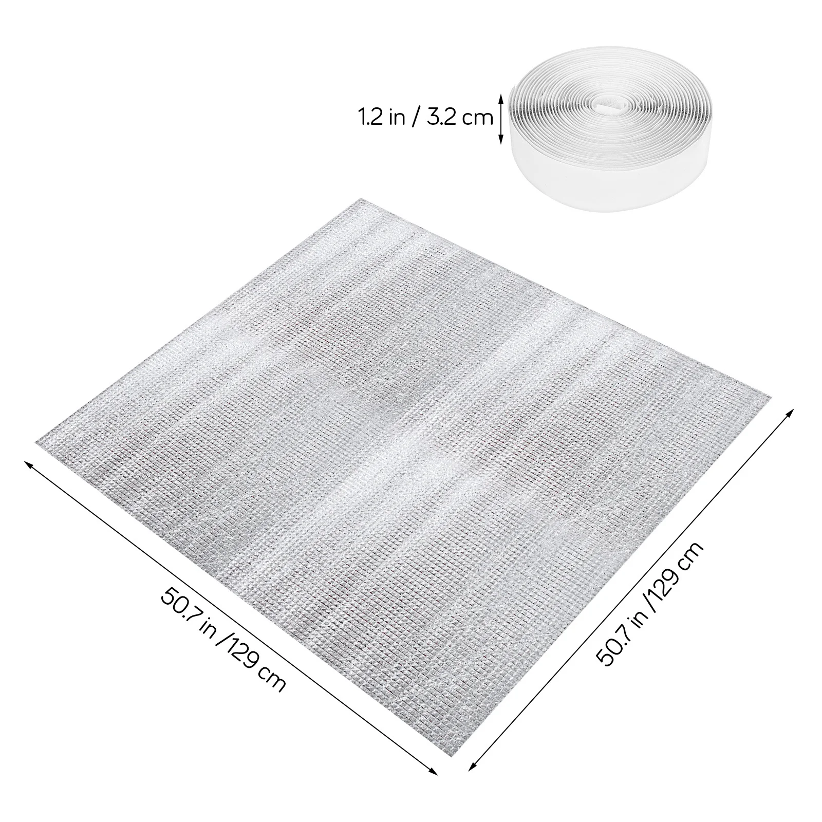 Возвратная вентиляционная крышка 129x129 см, высокопроизводительное изоляционное уплотнение для жалюзи потолочного вентилятора, герметичная многоразовая крышка для двери чердака