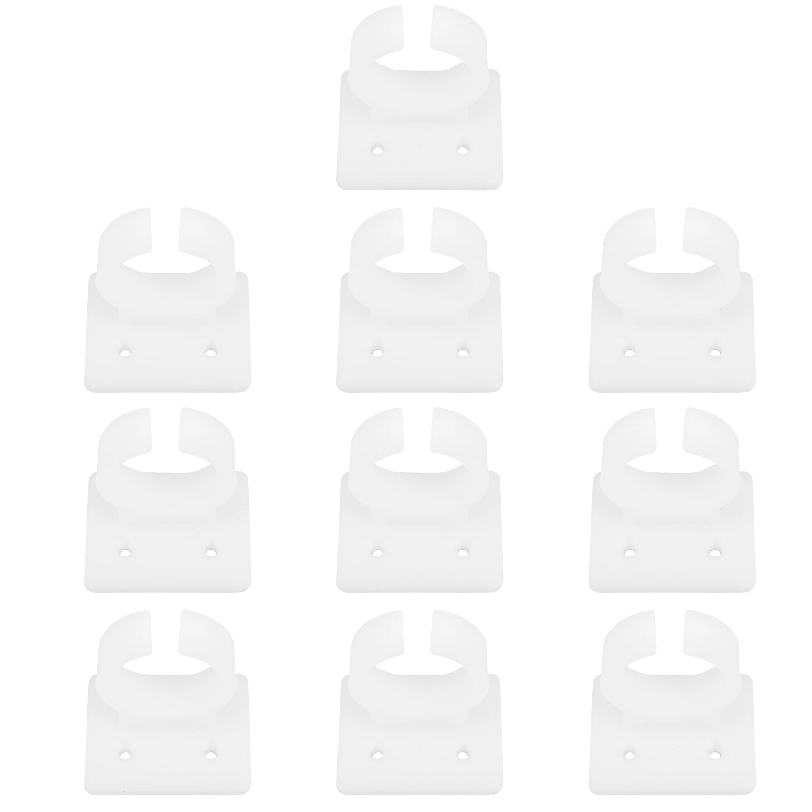 

10 Pcs Microphone Clip Clips Desktop Coat Hanger Adjustable Instrument Plastic Holder Home Office