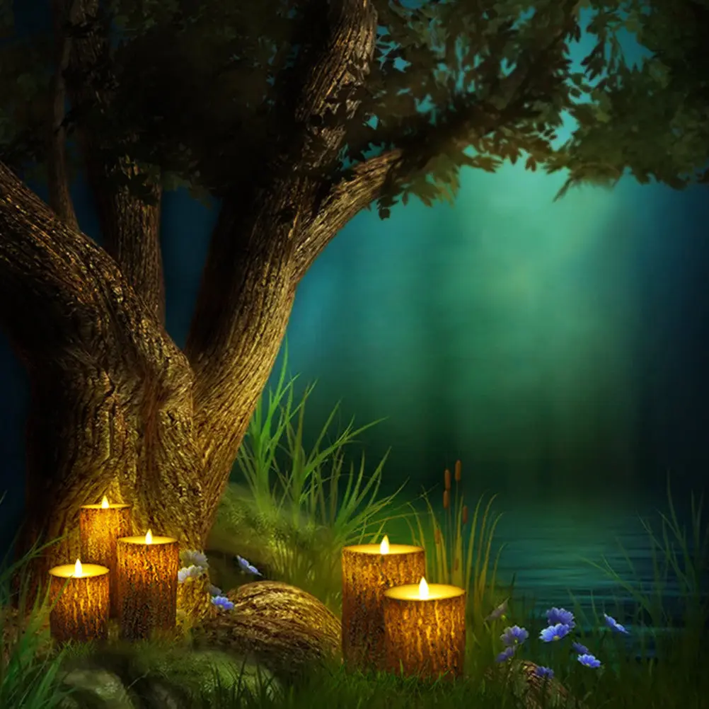 3Pcs Remote Control Electronic Lights Flameless Wax Tealight Lamps Romantic Party Decoration LED Night Lamp