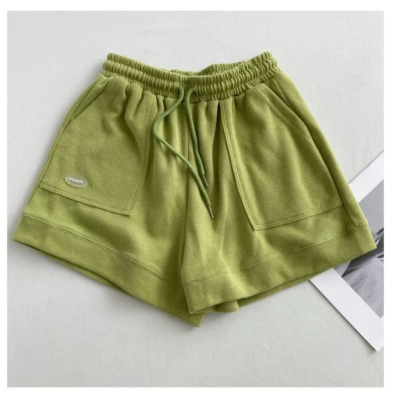 

2024 High waist slimming,casual sports shorts for women,new arrival loose wide leg shorts woman