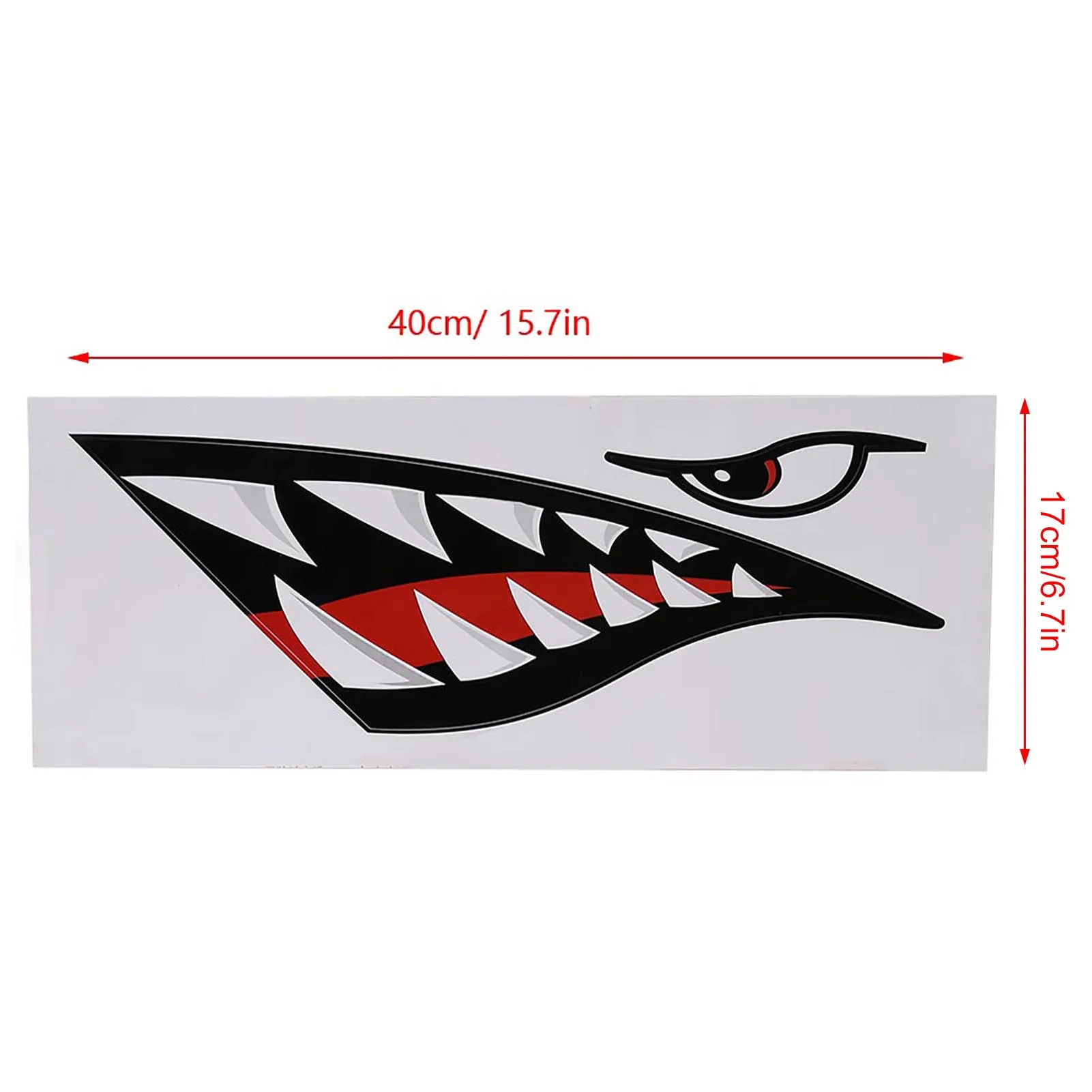 Waterproof DIY Funny Shark Teeth Mouth Sticker Decal Car Kayak Boat Truck Decoration Shark Teeth Mouth Sticker view 4