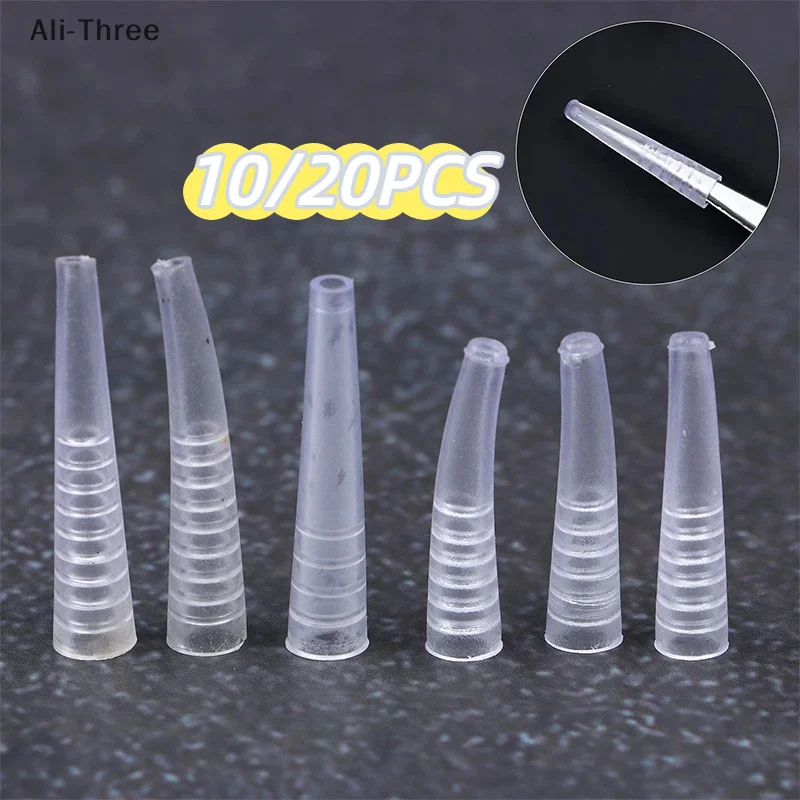 10/20 قطعة ملاقط الرموش سيليكون يغطي الملقط نصائح حماية حالة منع ضرب الرموش تمديد لوازم اكسسوارات