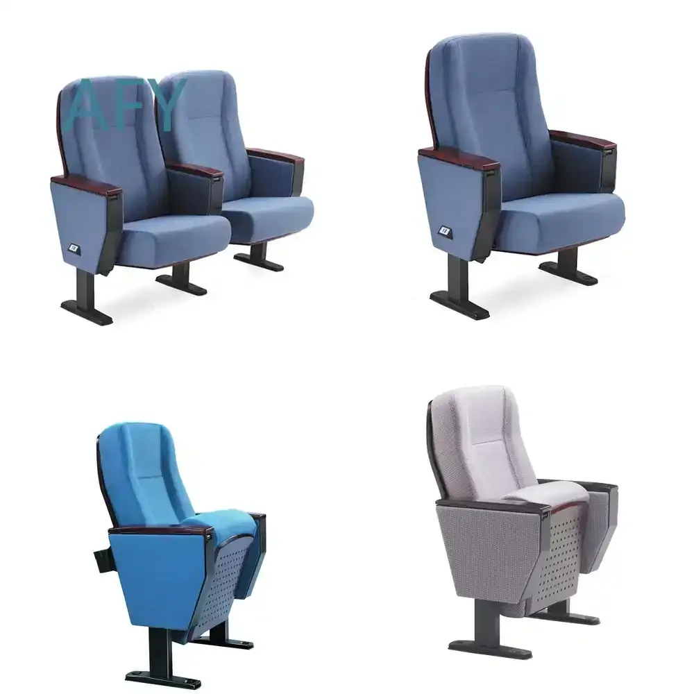 Standard Size Theater Chair for Auditorium Conference Room Lecture Hall Church Seating with Writing Pad Office Classroom