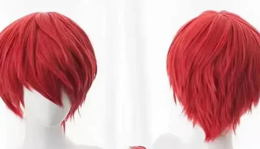 Assassination Classroom Karma Akabane / Akashi Seijuro / Sasori Short Flame Red Cosplay Wig Costume High Temperature Fiber