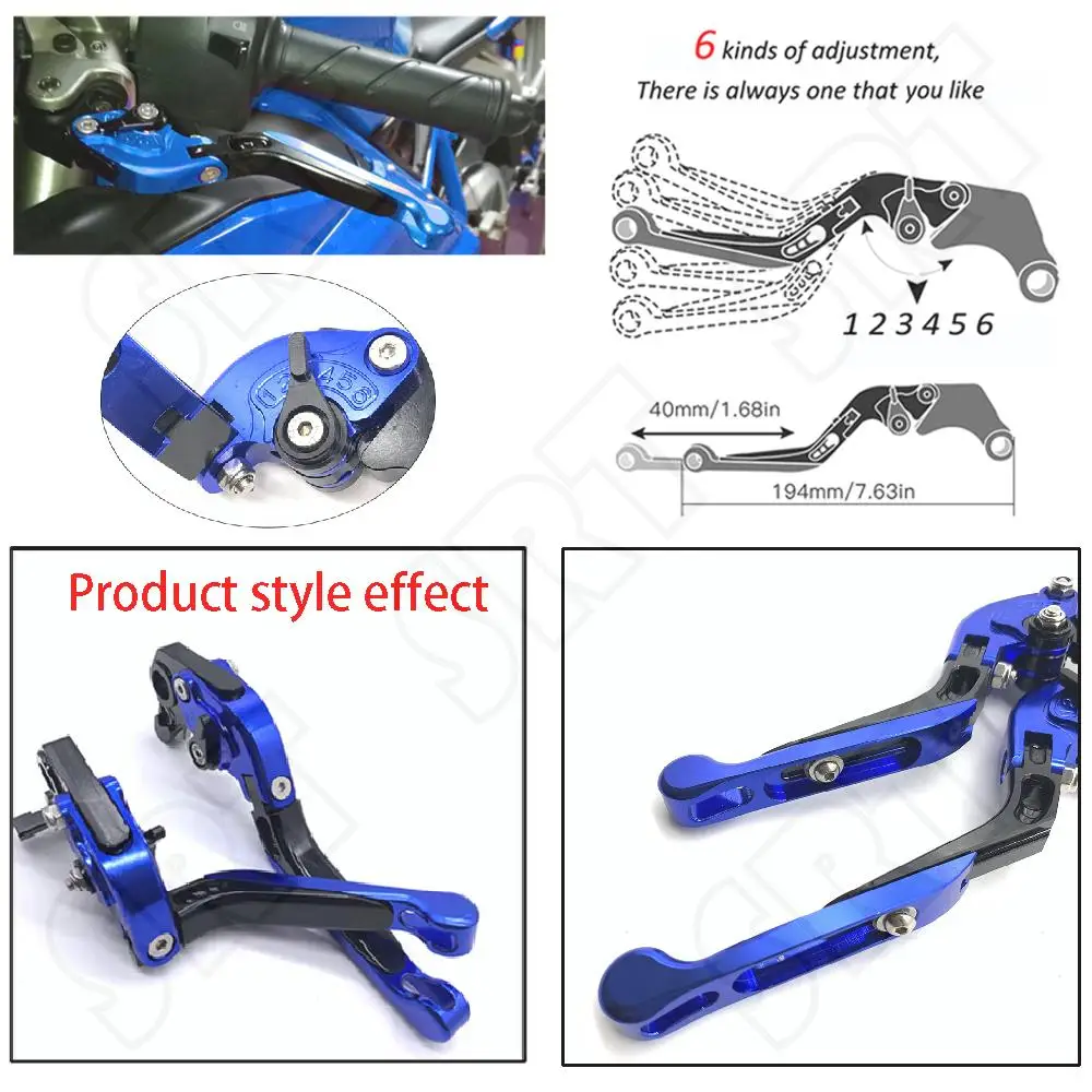 

Fits for Suzuki GSXS 1000 GSX-S 1000F 1000S ABS GSX-S1000 2015-2020 Motorcycle Adjustable Folding Extendable Brake Clutch Levers