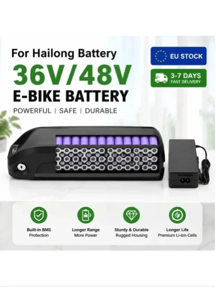 EU-Lagerbestand 36V 48V 40Ah E-Bike Lithium-Akku 30A BMS für 350W 500W 750W 1000W Motor Schnelle Lieferung Ladegerät Inklusive