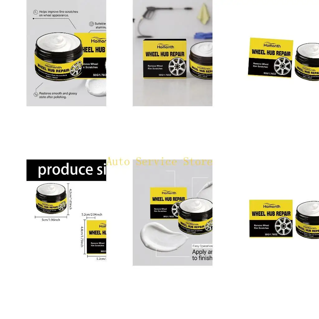 462A Wheel Appearance Care Cream 50g Tire Coating Paste for Scratch Cover Jobs Use