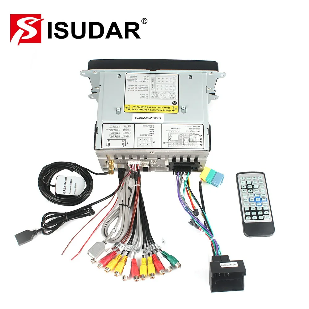 Isudar รถมัลติมีเดีย GPS 2 DIN 7 นิ้วสำหรับ VW/Volkswagen/PASSAT/B5/MK5/กอล์ฟ/POLO/TRANSPORTER วิทยุ FM BT 1080P IPod แผนที่