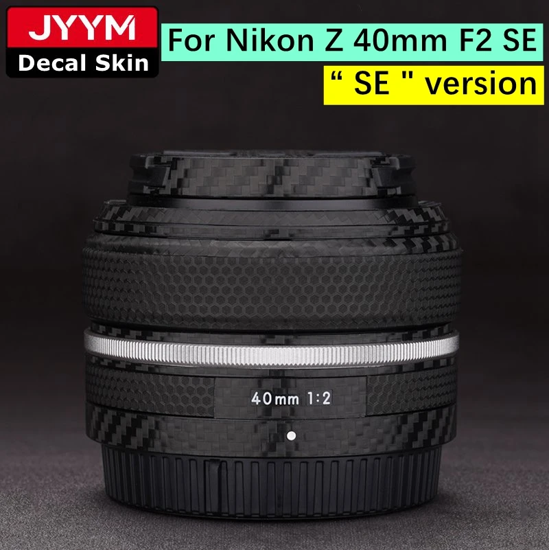 لنيكون Z 40 مللي متر F2 SE ملصق عدسة الكاميرا الجلد ملصق الفينيل التفاف المضادة للخدش طبقة رقيقة واقية معطف Z40 Z40mm 40 F/2 F2SE F/2SE #1