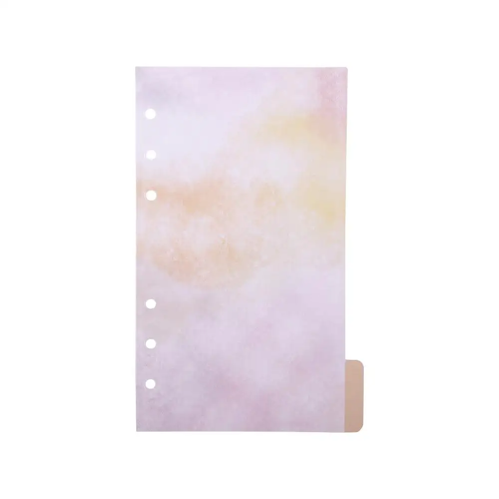 แท็บหน้า Binder การ์ดจัดทําดัชนี Loose Leaf Separator Page Notebook Divider Index Cherry Blossoms Style Binder Index Page