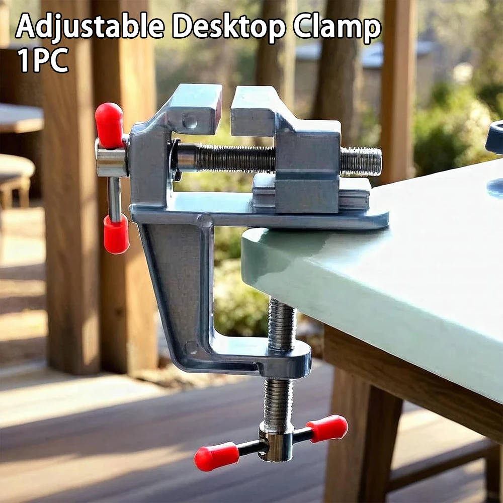 

Mini Bench Vise Muliti-Funcational 3.5&quot Aluminum Miniature Small Jewelers Hobby Clamp On Table Flat Pliers Tool Vice