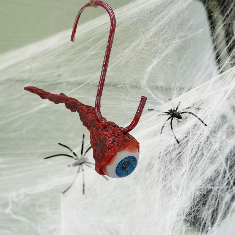 Globos oculares inteligentes de halloween, bola de olhos falsos assustadores, globo ocular oco, globos oculares de halloween com gancho para decoração de halloween