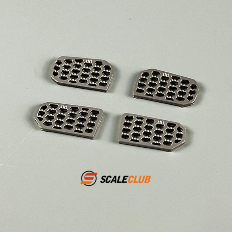 Pedali in Metallo SCALECLUB, Gradini per Cabina, Parti di Aggiornamento per Camion RC Tamiya 1/14 Scania 770S 56368, Accessori per Auto Giocattolo