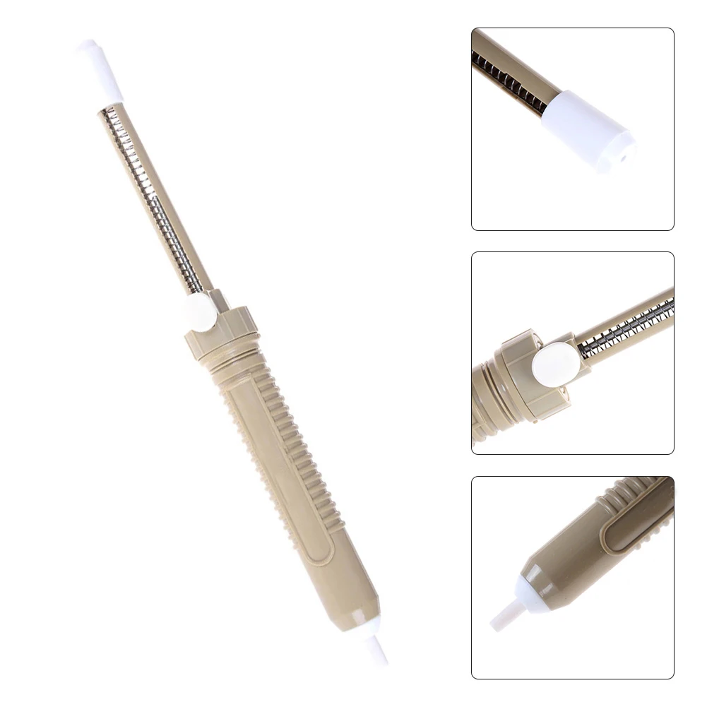 Pengisap Las solder 330mm(13in) vakum penghilang pompa panjang untuk menyedot bahan las 1 buah 30mm(1.18in) ABS + Metal Desoldering