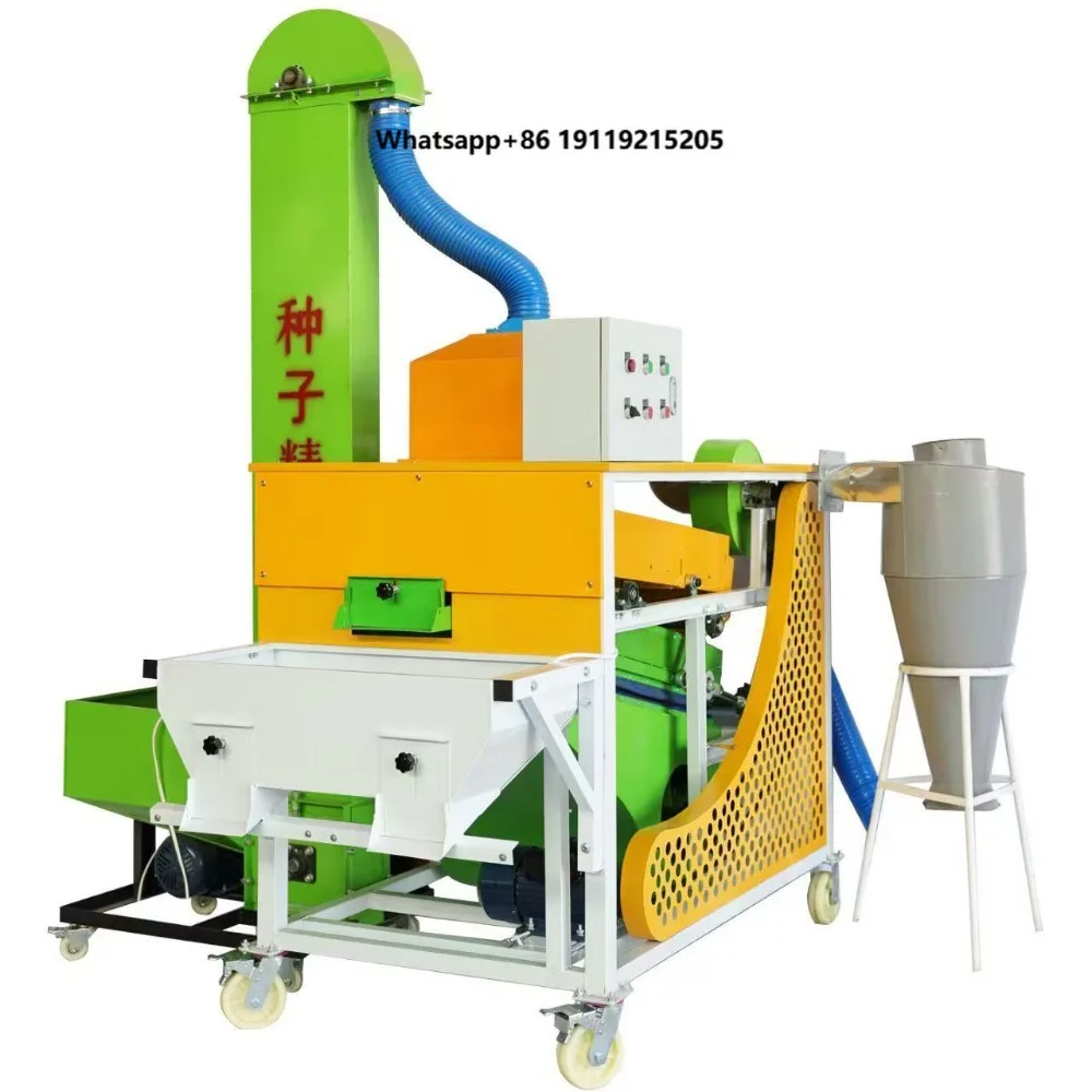 Farm Machine Combine Seed Cleaning Machine Maize Wheat Gravity Separator Air Screen Seed Grain Cleaner Seed Separator