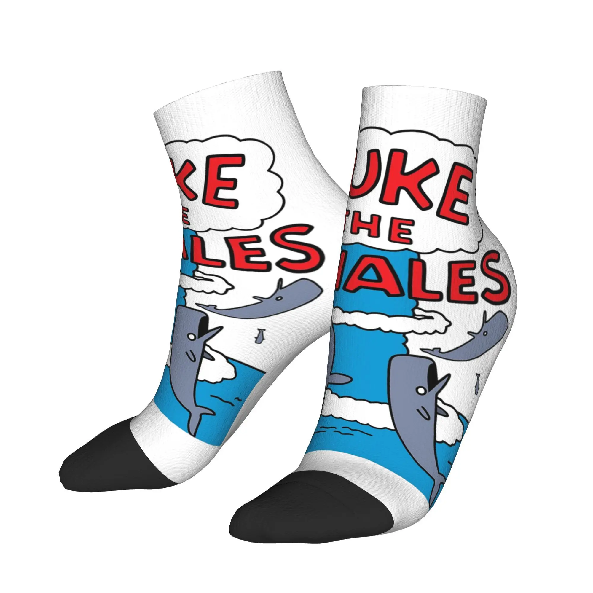 

Носки Nuke The Whales, впитывающие пот чулки в стиле Харадзюку, всесезонные носки, аксессуары для мужчин и женщин, рождественские подарки