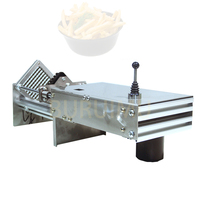 Electric Potato Chips Cutter French Fries Cutting Machine Vegetable Cutter Potato Chopper 3 Sizes Blades Processing Machine