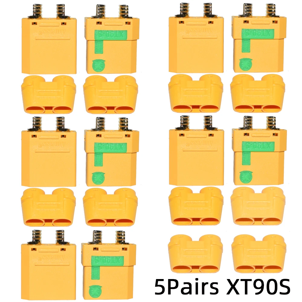 Amass XT90S XT90-S XT90 Connector XT90 Anti-Spark Male Female Motor Adapter for Battery ESC and Charger Lead for RC Car Truck