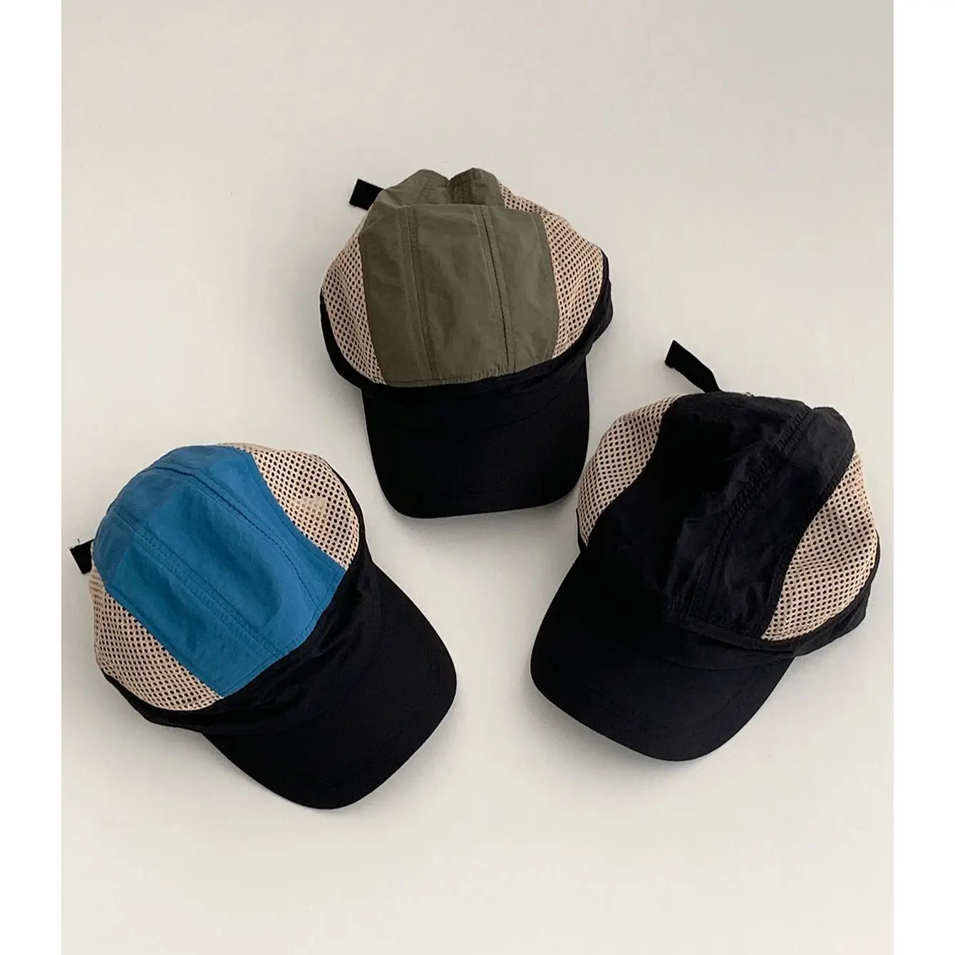Мужская и женская шляпа с короткими полями в стиле ретро, сетчатая шляпа для уличного грузовика, пятисекционная солнцезащитная шляпа для летней бейсбольной кепки
