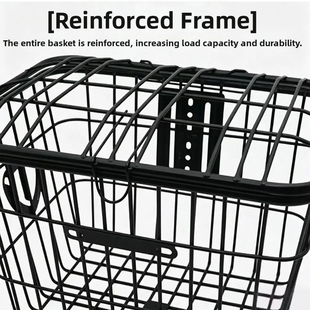 Easy To Install Electric Vehicle Basket Fixed Durable with Dust-proof Inner Liner Bicycle Rear Hanging Basket