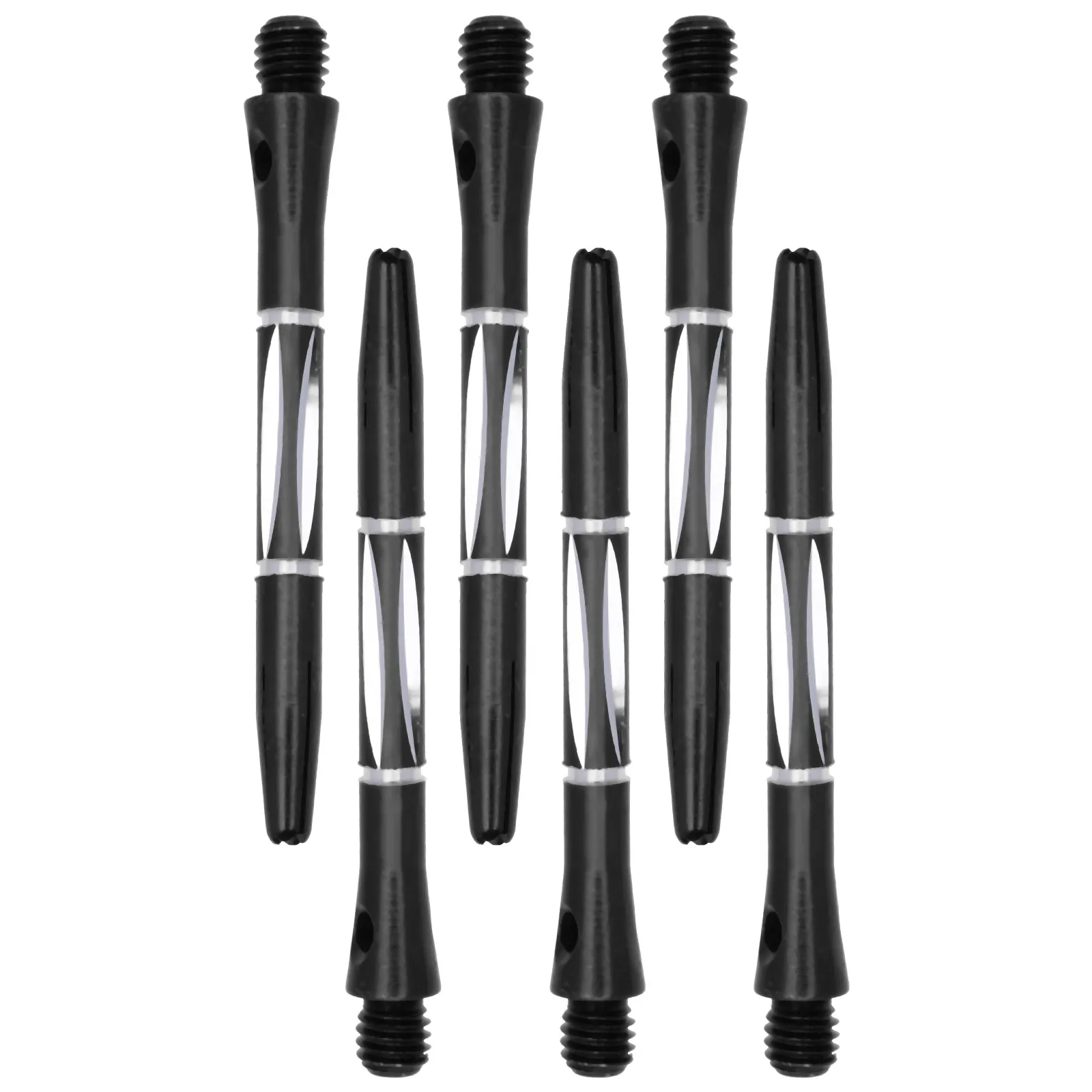 

6pcs Aluminum Dart Shafts Replacement Metal Stems For Outdoor Game Threaded Design Durable Sharp Tip Bounce Resistant