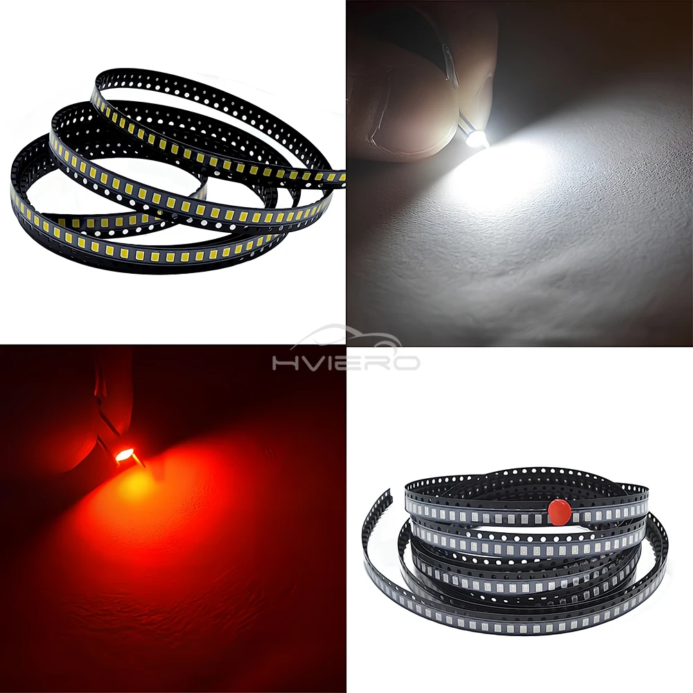 100/500 pz 3020 Luci SMD Bianco Rosso Verde Blu Ultra Luminoso Acqua Trasparente Led Chip 20MA Diodo Diodi Emettitori di Luce Lampada lampadina