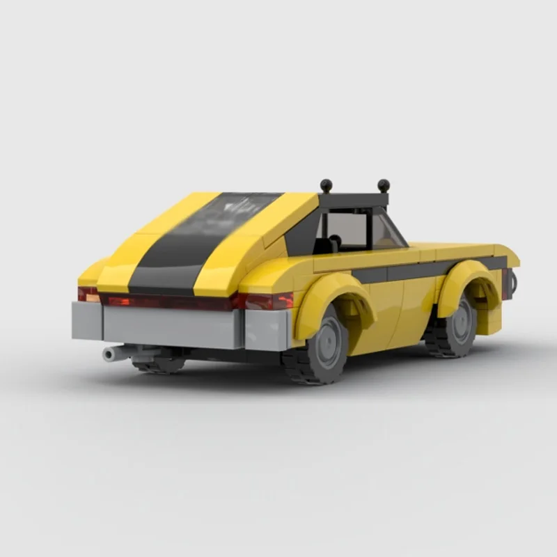 Modèle de voiture de course rapide MOC en briques de construction, Coupé rétro français, Technologie modulaire, Cadeaux de vacances pour enfants, Ensemble de jouets à assembler