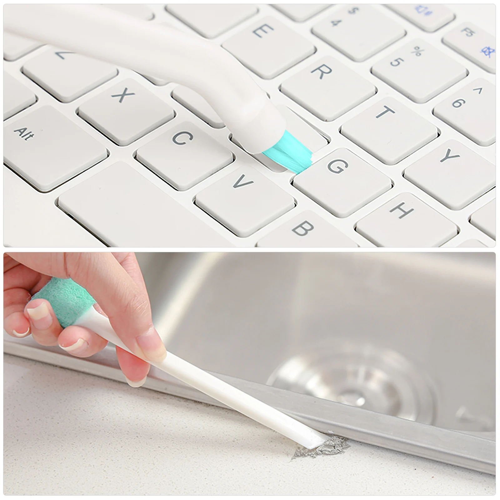 

1 set Cleaning Brush Set Grout Brush Keyboard Cleaner Fiber Crevice Cleaning Tool Lightweight Window Track Floor