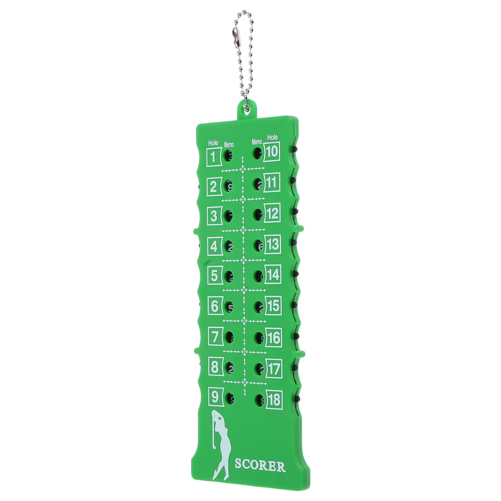 Portable Golf Stroke Counter Keychain – 18-Hole Score Tracker for Practice, Training & Competition