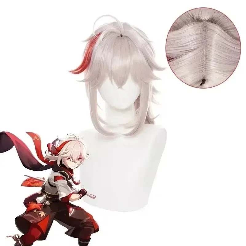 OP01 Genshin Impact Kaedehara Kazuha Cosplay Costume Halloween Carnival Samurai Costume Wig6Gd@!