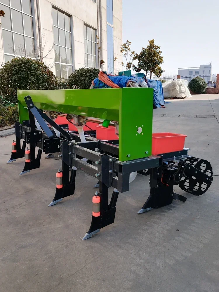 Corn seeder, walking tractor, four wheel micro tiller, double row new soybean precision sowing and fertilization integrated