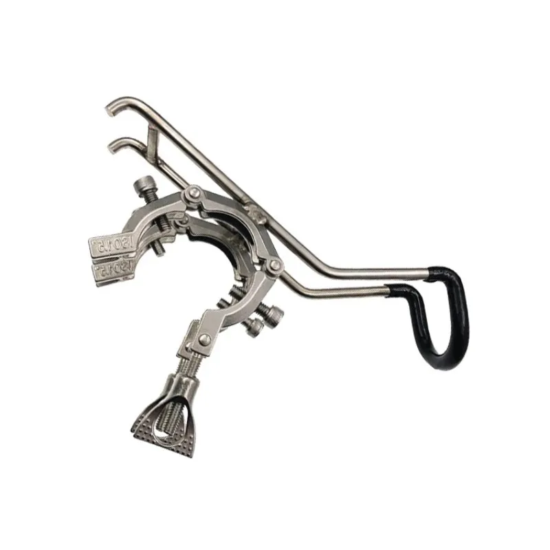 

Marine Stainless Steel Hardware Accessories Components Fishing Rod Bracket Double Clamp Yacht Fishing Boat Speedboat