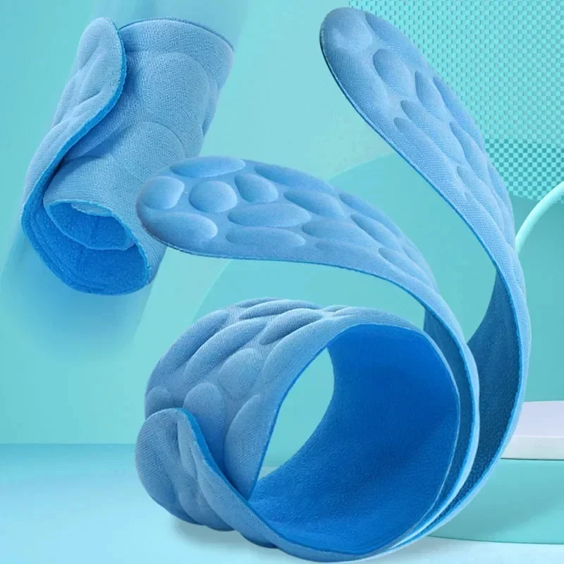 Plantillas deportivas 4D para zapatos, desodorante para hombres y mujeres, cojín transpirable, plantillas para correr para pies, masaje ortopédico, almohadillas para el cuidado de correr