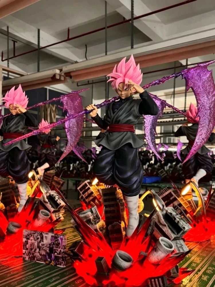 45cm JT Dragon Ball Super Saiyan Rosé Goku Black Anime-Figur Statue Zamasu Goku PVC-Figur Sammlerstück Modell Ornament Spielzeug Geschenke