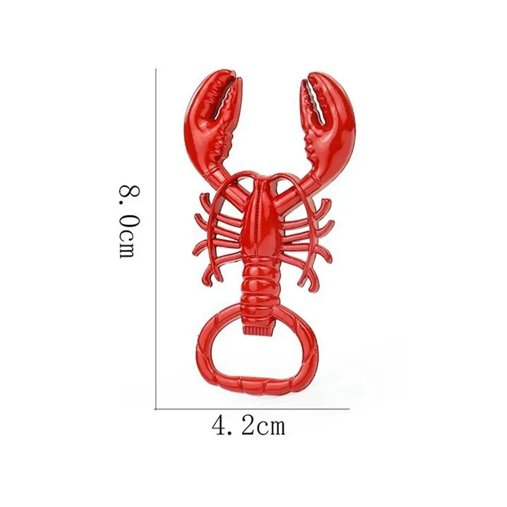 Metal Lobster Corkscrew Bottle Opener Portable Creative Keychain Multifunctional Wine Bottle Remover Oktoberfest Gift