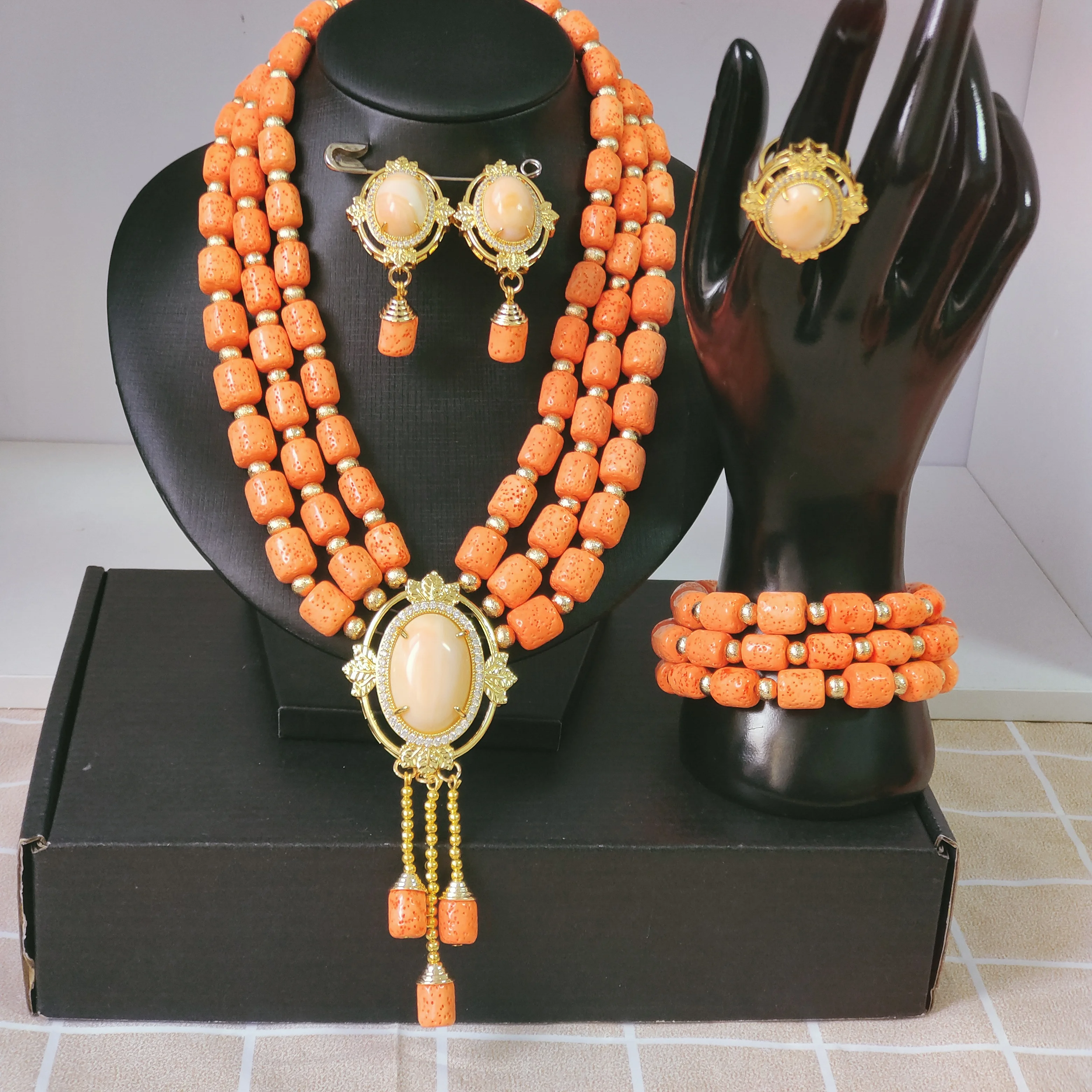 british-coral-bead-nigerian-igbo-traditional-wedding-coral-necklace-african-bridal-jewelry-sets