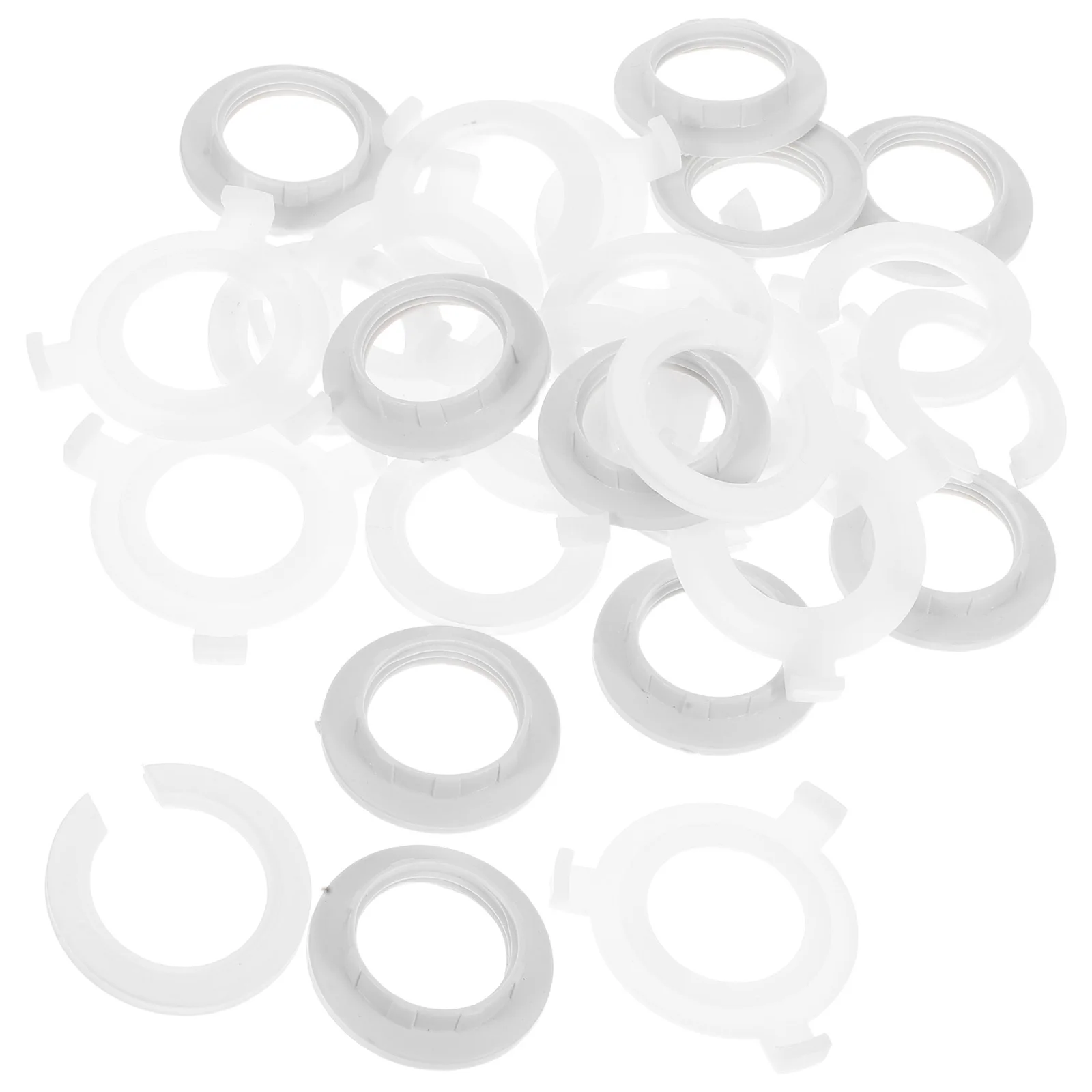 30Pcs Lamp Shade Adapter Ring Clips Versatile Lampshade Reducers Light Socket Rings Converter for Lamp Holder Light Fittings