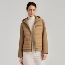 K1036W Luxury brand women's Clothing high-quality women's winter hooded jackets