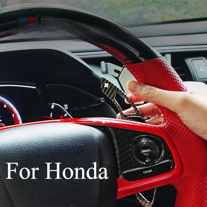 

Для Honda Civic CR-V Integra Breeze модифицированный руль карбоновый рычаг переключения передач аксессуары для рулевых колес