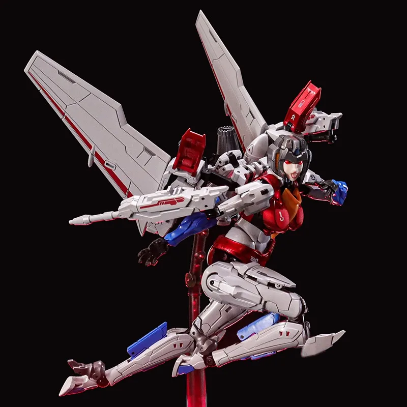 Op voorraad getransformeerde speelgoedcollectie Space CS-03 Star Queen mechanisch meisje Red Spider vliegtuigmodel