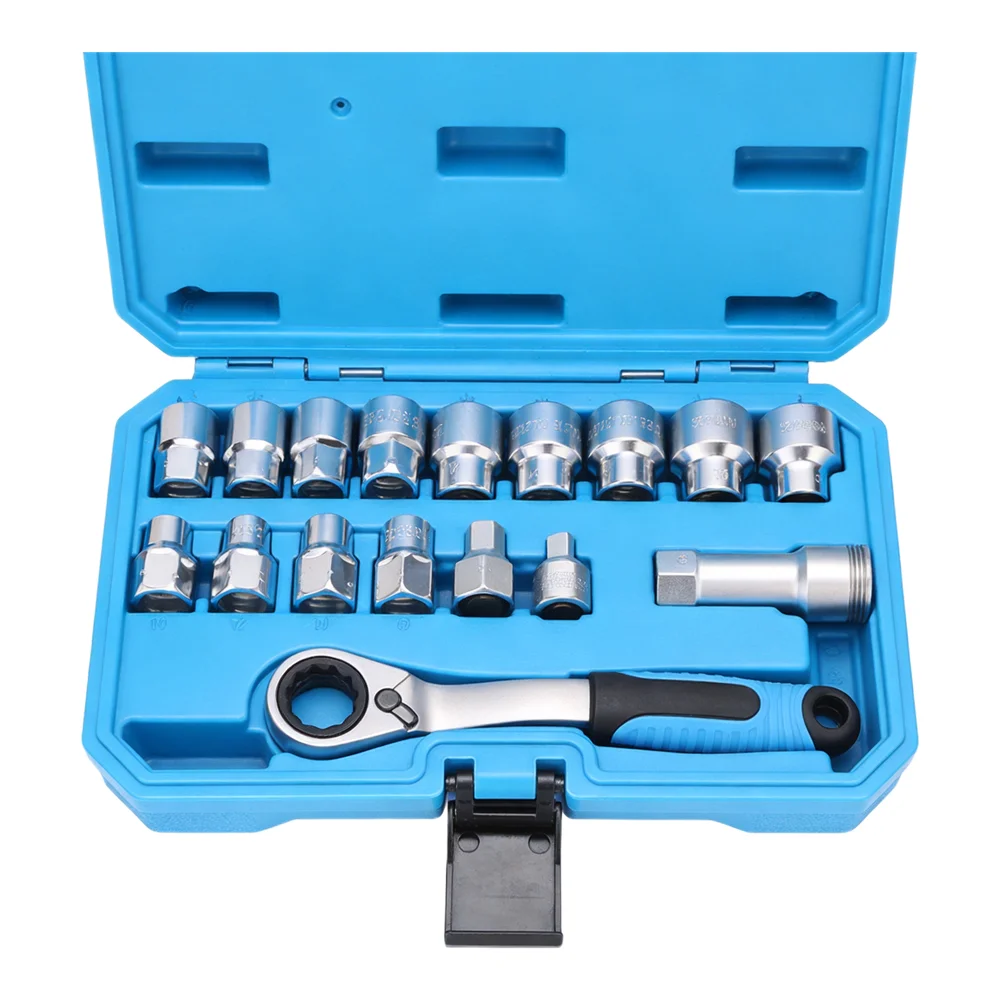 Go-through Sockets Pass Through Socket Damaged Fastener Removal Mirror-polished Finish Socket Adaptors Included