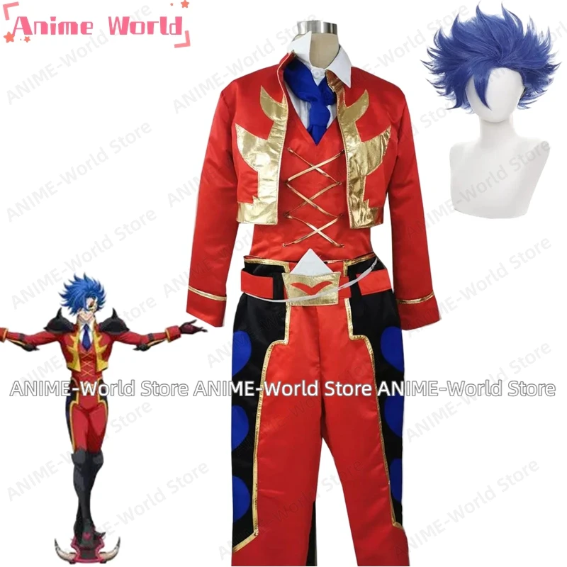 

《Custom Size》AnimeSK8 the Infinity Adam Cosplay Costume Uniform Halloween Christmas Any Size Wig