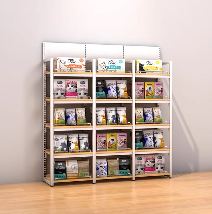 Convenience store shelves Supermarket drugstore stationery store snack store Multi-layer wall shelf shelves display shelves